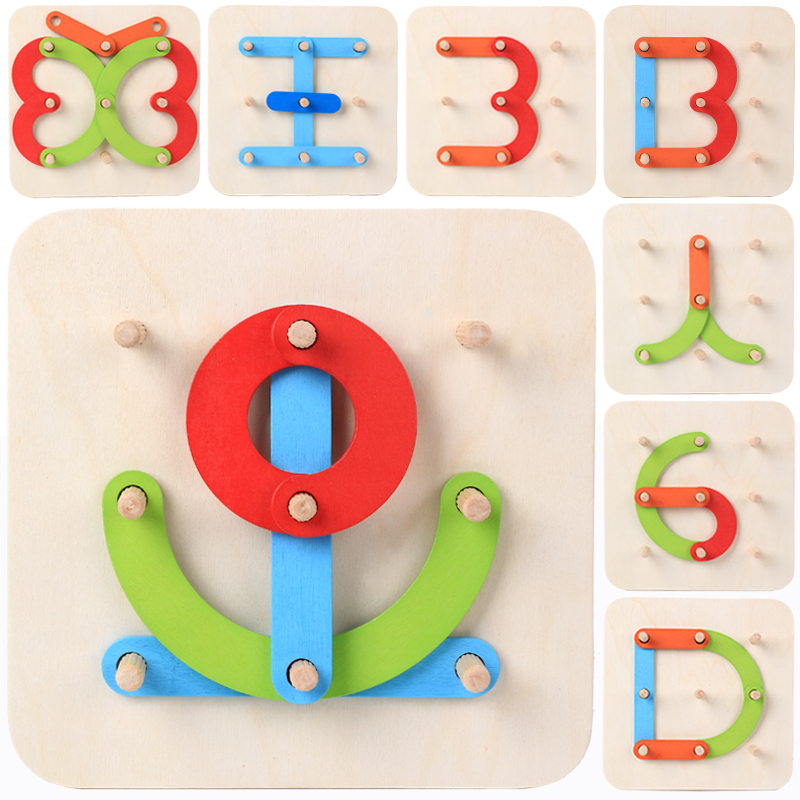 Boy female baby geometric shape pairing building blocks 1-3-year-old baby puzzle early childhood toy jacket post 2 years old