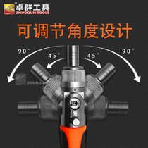 38 all-in-one screwdriver suit versatile ratchet wrench rotary group head home with repair machine repair combined tool