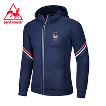 French Rooster sports quick-drying clothes hooded outdoor running clothes trend handsome thin coat mens sweaters men