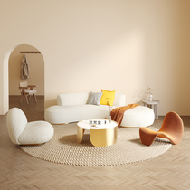 Nordic arc sofa living room modern minimal small family beauty salon clothing store seating area reception sofa chair