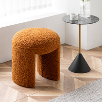 Small stool Home Internet Red comb Dresser Living Room Bedroom Small Round Stool Entrance Changing Shoes Stool Doorway Short Bench Modern Brief