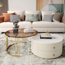 Northern Europe Light Luxury Rock Tea Coverage Living Room Tempered Tempered Glass Small House Circular Temporary Tempered Temporary Temporary Temporary Temporary Temporary Temporary Temporary Temporary Temporary Temporary Temporary Several Tables