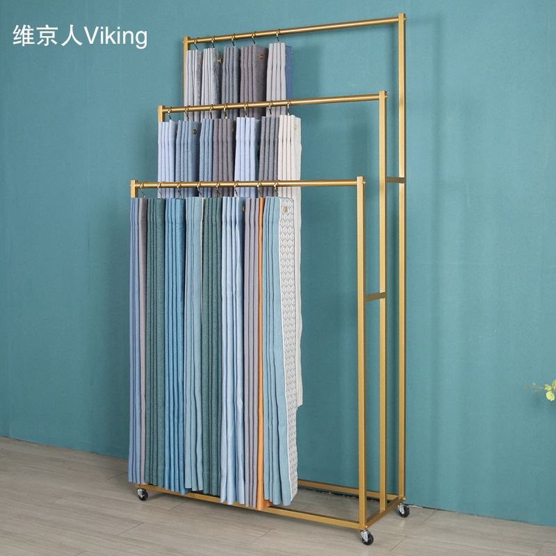 Curtain Pendant Card Exhibition Shelf Home Textile Art Cloth Sample Color Card Exhibition Display Shelf Sub-Floor New Exhibition Racks-Taobao