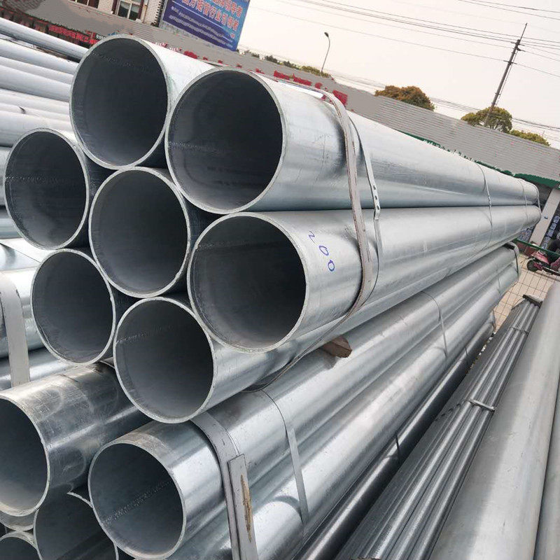 8-inch galvanized steel pipe Q235B hot-dip galvanized pipe square pipe DN200 iron pipe cut can sell eagle holder welded pipe