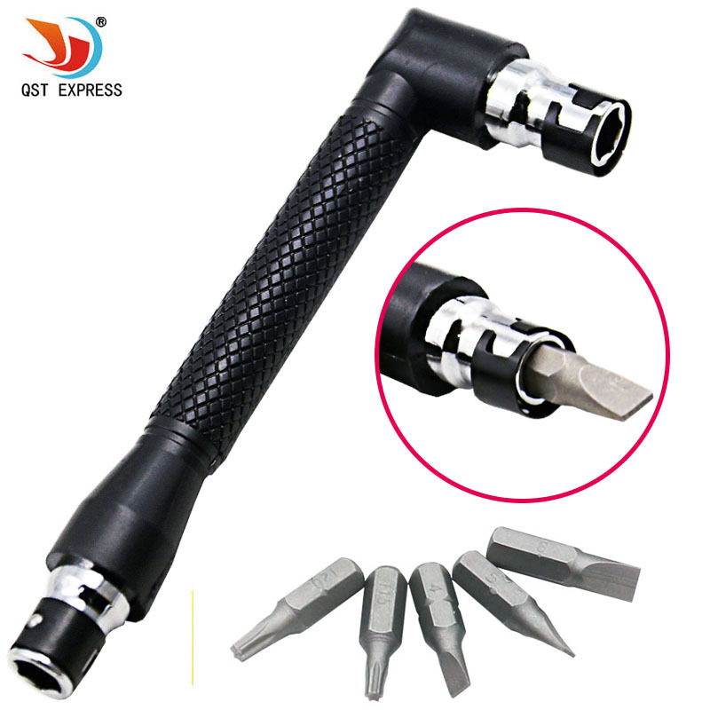Mini double head sleeve wrench 7 words L type wrench 6 35 pneumatic screwdriver screwdriver head pole factory