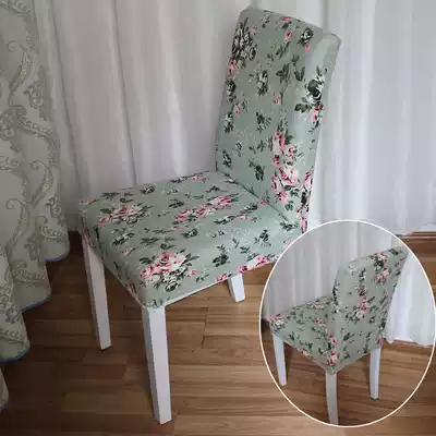 2 Pastoral stretch one-piece dining chair cover hotel dining room seat cover cushion chair cover