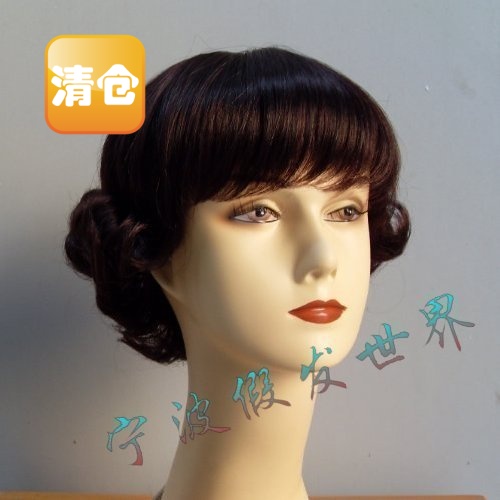 Wig short hair lady wig lady ladies wig wig short anti-teething wave wig short hair stylish wig woman 