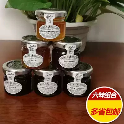 British imported tit tree jam 6 bottles strawberry raspberry Cherry black currant orange peel yellow plum 6 flavor