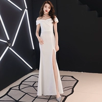 Белый, длинный, длина макси