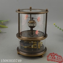 Ancien jeu Collection mixte Fine Gift Pure Copper Mechanical Watch Retro Nostalgometer New Atlantic Table Pendulum of Delicate Fish Table