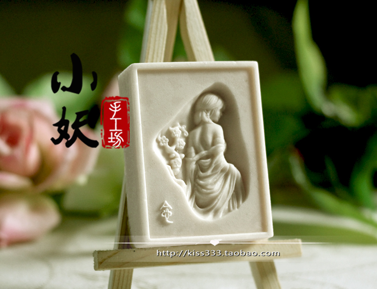 B1920diy nhớ kem làm bằng tay xà phòng thơm mềm silicone silicone mài khuôn sô cô la fondant pudding khuôn làm kem