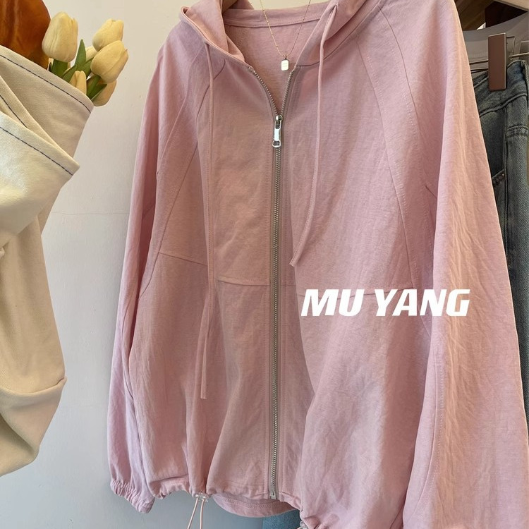 Maternity Wear! Design Niche Hooded Sun Protection Clothing for Women 2025 Spring and Summer New Long-Sleeved Thin Cardigan Jacket Trendy Maternity Wear! Design Niche Hooded Sun Protection Clothing for Women 2025 Spring and Summer New Long-Sleeved Thin Cardigan Jacket Trendy