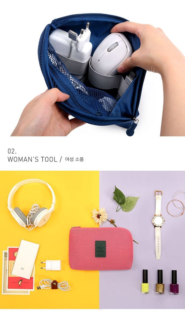 Kết thúc kỹ thuật số đa chức năng gói điện thoại di động gói nhập viện điện tử hộp gắn sạc gói cáp dữ liệu - Lưu trữ cho sản phẩm kỹ thuật số hộp đựng tai nghe samsung buds