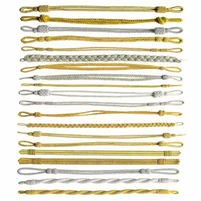 Big brim Cap cap rope Big edge cap cap rope Metal wire Hand-woven cap rope Copper wire cap rope Uniform cap Security cap rope