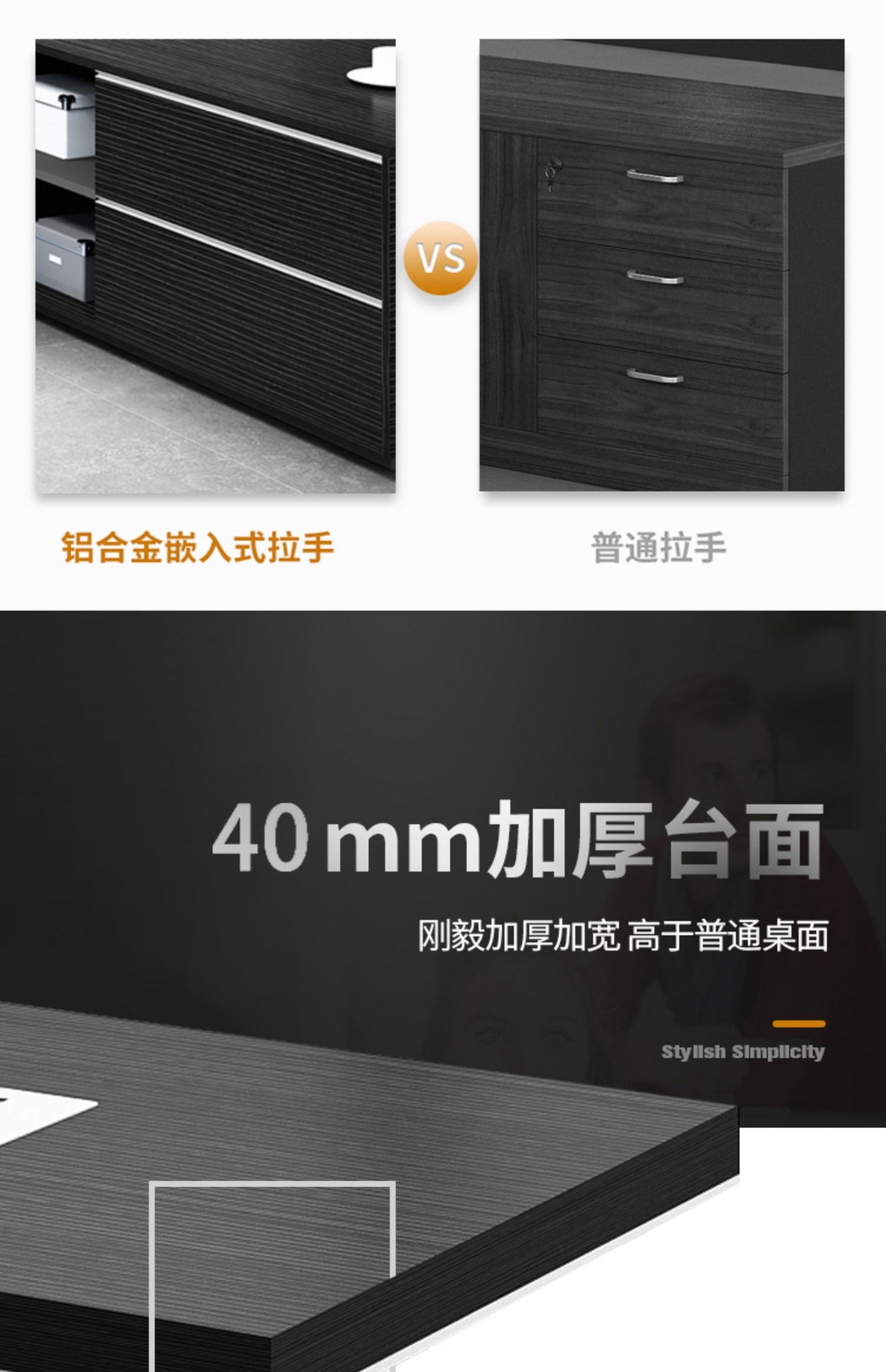 Bàn ông chủ tổng giám đốc bàn điều hành đơn giản hiện đại nội thất văn phòng thời trang - Nội thất văn phòng bàn lãnh đạo