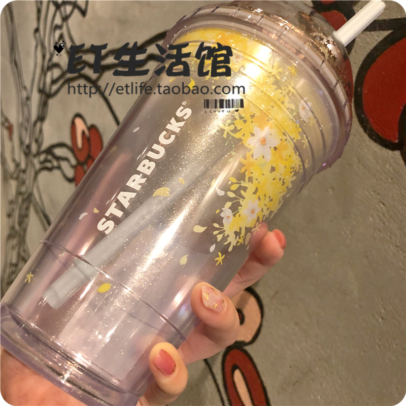 Starbucks cup 2019 màu hồng cherry phong cách mới sequin cô gái dễ thương uống cốc đập vỡ cherry sippy cup - Tách bình giữ nhiệt giá rẻ