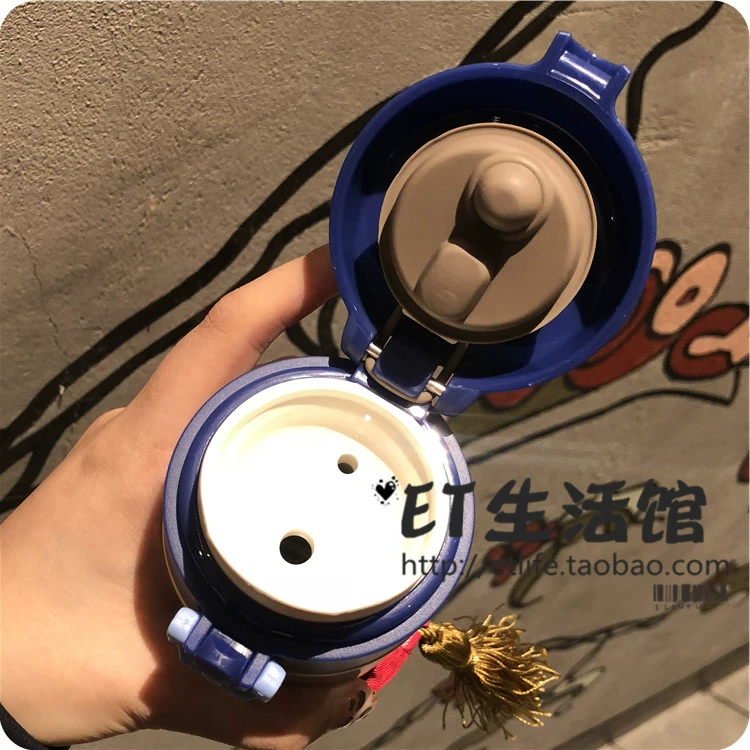 Cúp Starbucks 2019 Rơm Giáng sinh Năm mới màu hồng của người Dậu Hàn Quốc Sakura Thermos Mug thép không gỉ