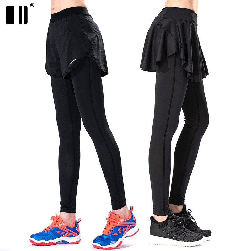Autumn and winter single and double badminton clothes women's badminton culottes tennis clothes women's pants Badminton women's pants