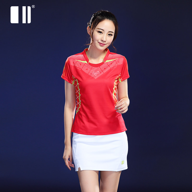 Single Twin Number New Couple Badminton Suit Short Sleeve Suit Men And Women Summer Breathable Speed Dry Badminton Sportswear