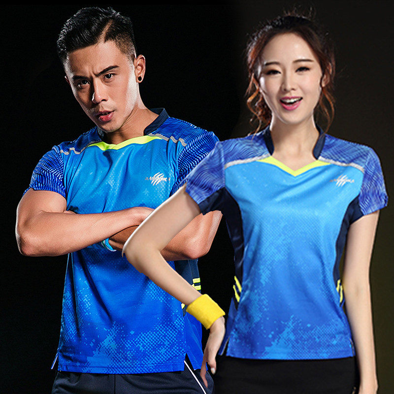 Single and double number new badminton clothing women's quick-drying clothes T-shirt slim fit sports shirt short-sleeved summer breathable jersey
