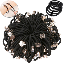 (Value 20-100 pieces) high elastic tie hair like leather band Korean head rope female Hairband childrens head jewelry