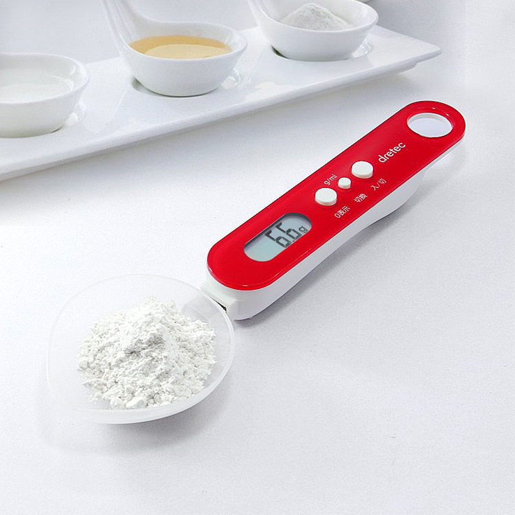 Japanese Dolico Drec Kitchen With Food Electronic Metering Spoon Baking Spoon Precision 0 1 gr Red