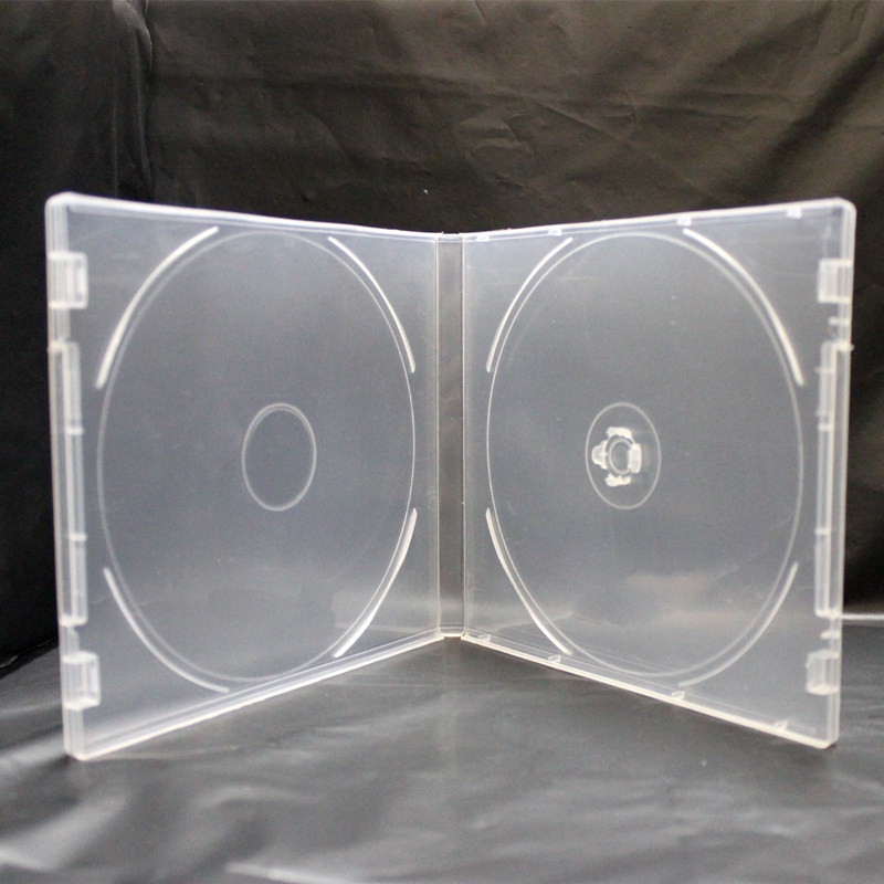 Glossy transparent PP soft plastic box DVD box CD box Non-fragile single disc CD box CD box