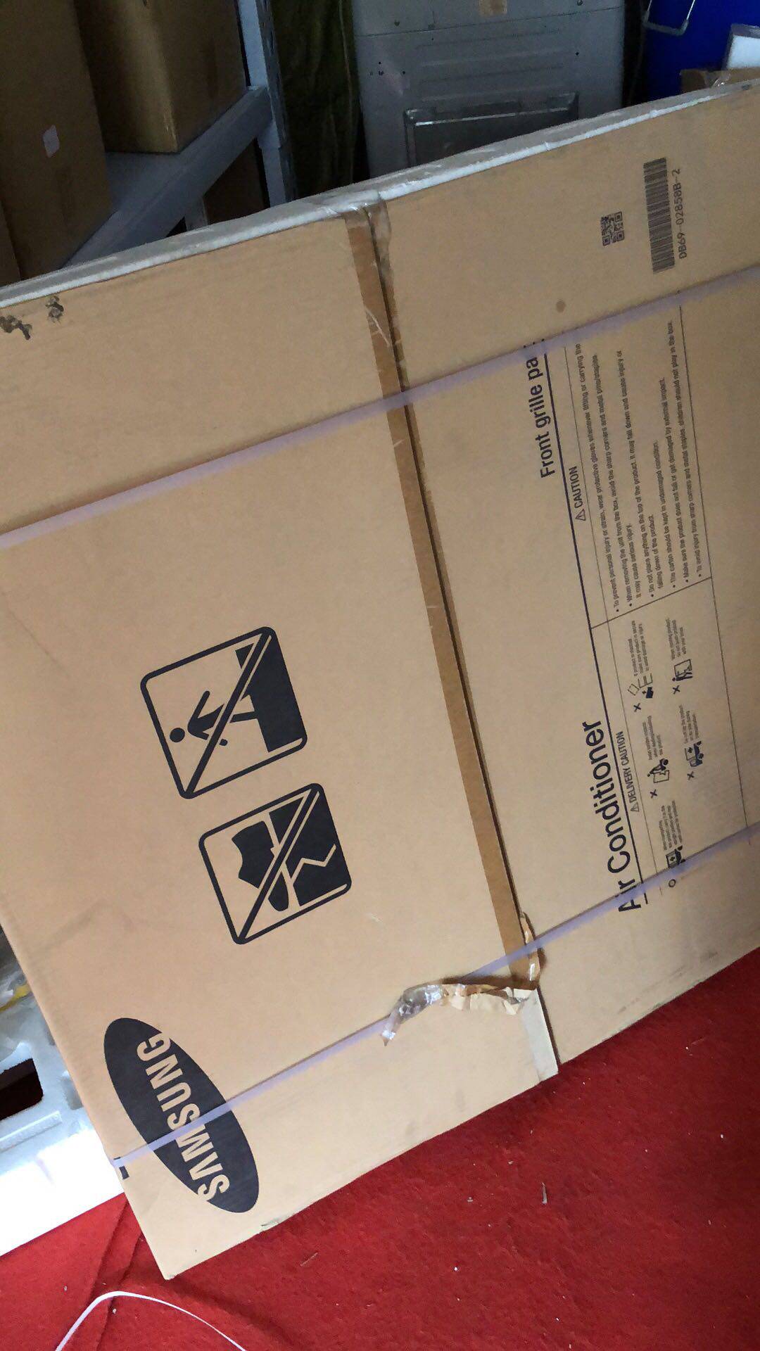 Samsung central air conditioning out of the wind box panel