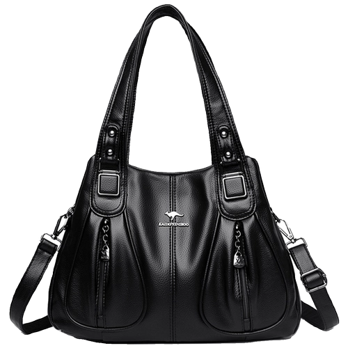 Барсетка, вместительная и большая кожаная сумка на одно плечо, из натуральной кожи