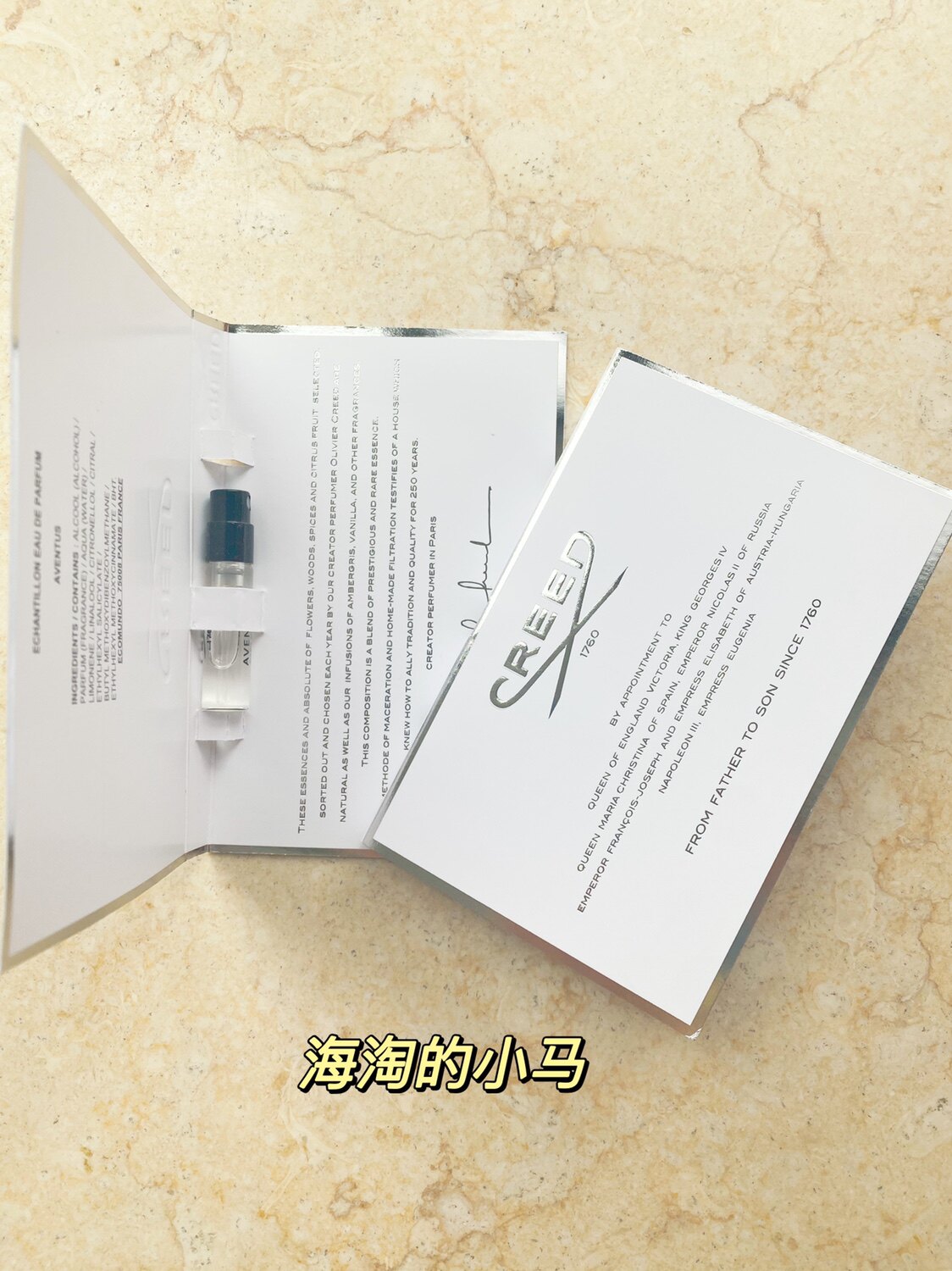 Spot Creed Faith Napoleon Water Aventus Original Perfume Trial Package