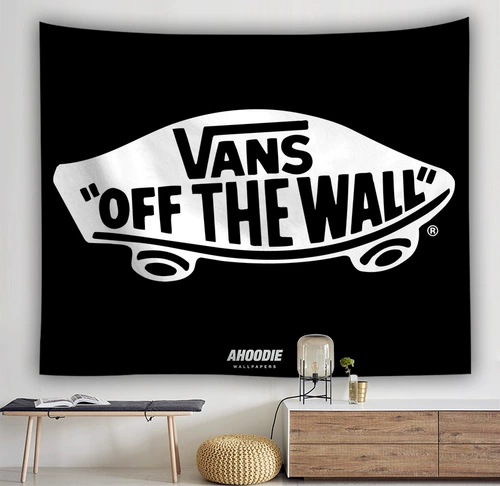 Подвесная ткань в скандинавском стиле, неоновый свет, буквы VANS, европейские и американские гобелены, скейтборд, модный бренд VANS, фон, украшение на стену, подвеска на стену