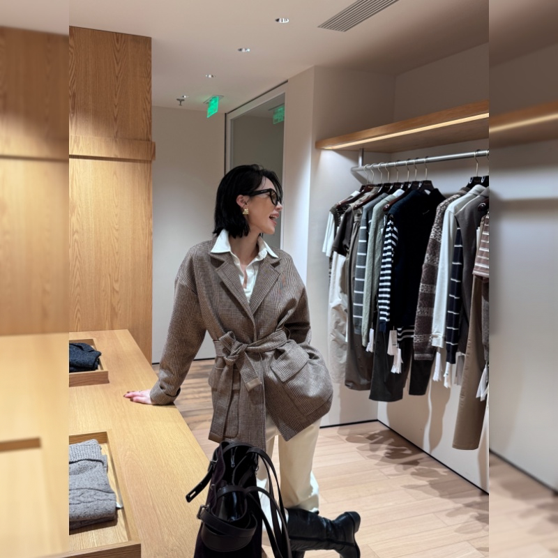 Tier |    26Th Autumn/Winter New Collection L*P Welsh Plaid Wool Blazer