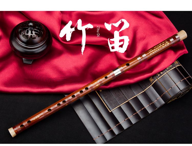 Nhạc cụ Lingsheng Dong Xuehua 8885 sáo hai khúc ký âm sáo thổi sáo trúc chuyên nghiệp sáo trúc - Nhạc cụ dân tộc