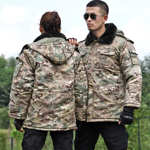 Зимняя камуфляжная куртка подходит для мужчин и женщин для работы, увеличенная толщина