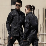 ACU, дорожный тактический камуфляжный комплект подходит для мужчин и женщин, демисезонный тонкий рабочий лонгслив