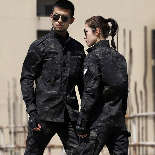 ACU, дорожный тактический камуфляжный комплект подходит для мужчин и женщин, демисезонный тонкий рабочий лонгслив