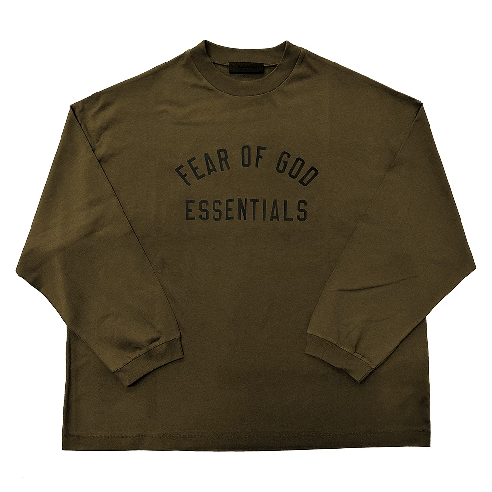 Я не модный FOG ESSENTIALS Сезон 9 Двойная линия Высокий стиль повседневный университетский выпуск печатанный круглый вырез длинные рукава