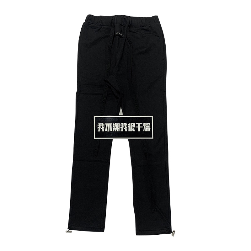 Black & Loose & Instant DeliveryI don't know tide FOG   FEAR OF GOD Season 6 thread High street Pounds motion leisure time Tie one's feet Ribbon trousers