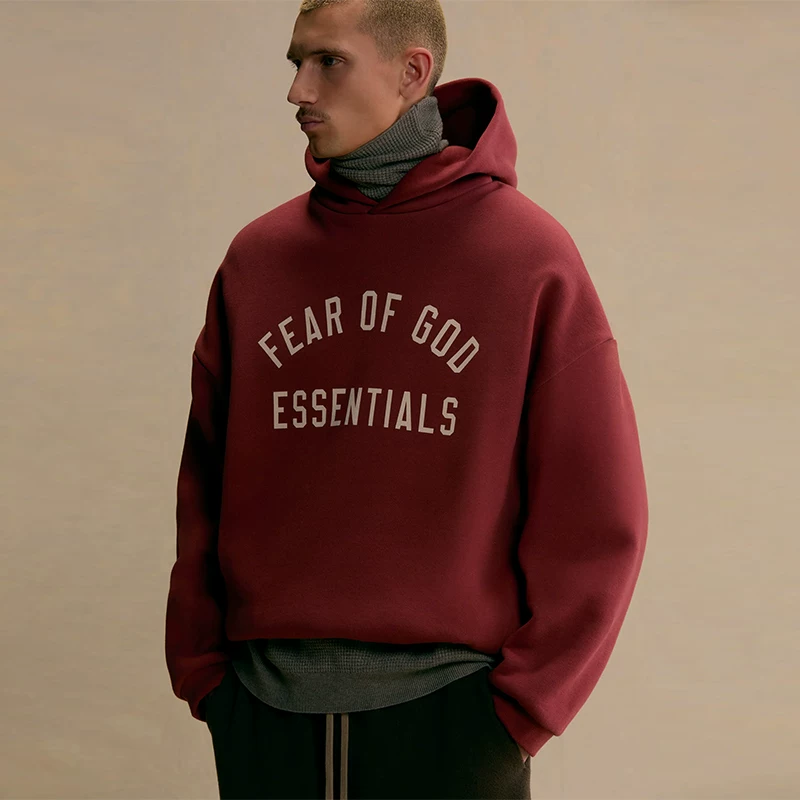 Я не модный FOG ESSENTIALS Сезон 9 двойная линия хай-стрит колледж серия принт худи худи