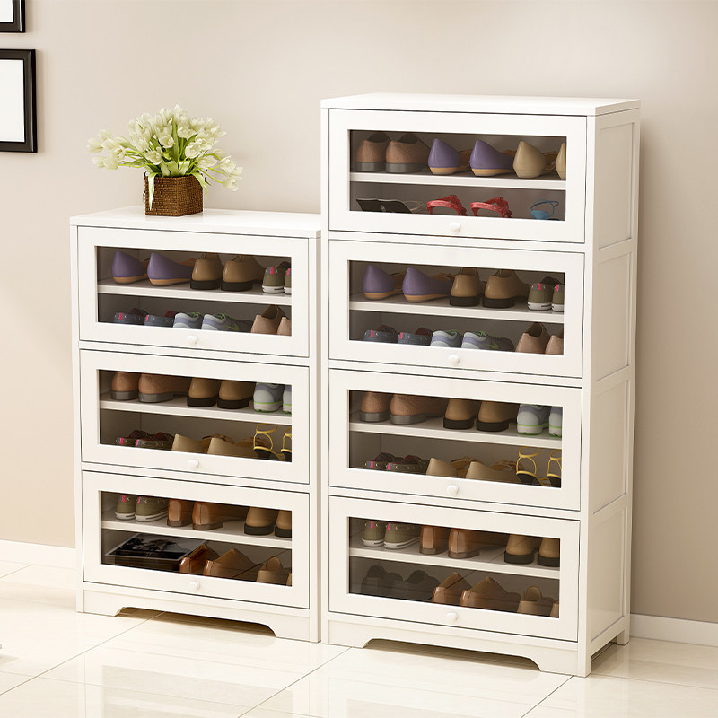 Shoe Rack Sub Easy Doorway Dorm Room Home Economy Type Sheller Shoes Cabinet Multilayer Dust Resistant and Divine Instrumental Bedroom Wood