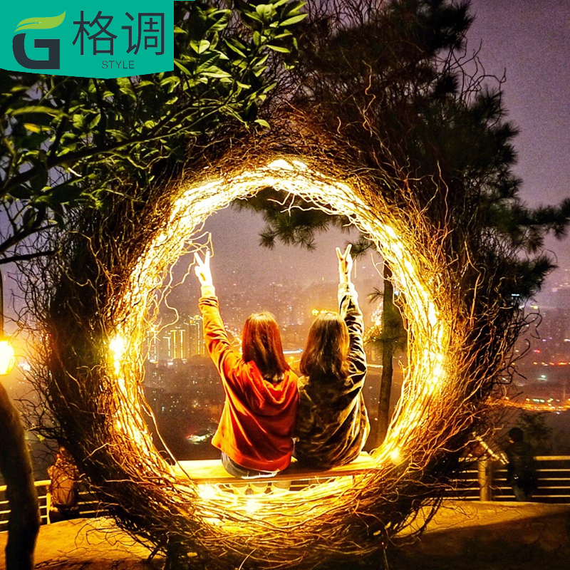 Bali Net Red Bird Nest SWING SET OUTDOOR PHOTO WIND SCENIC AREA FOLK JUKU WEDDING DRESS PHOTOGRAPHY SWING SET CHAIR RATTAN SUSPENSION CHAIR