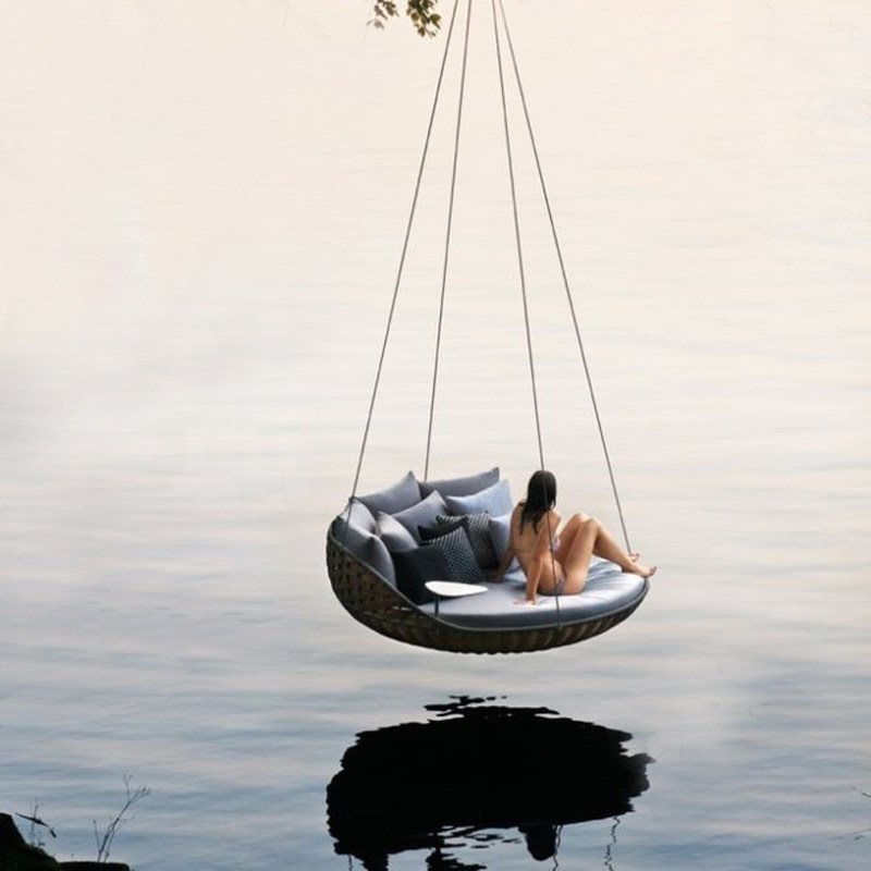 Outdoor Swing Set of Swings Adults Hammock Bed Double Balcony Single Round Hammock Room Home basket Hanging Chair Hammock