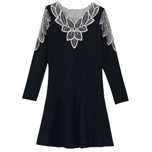 Утепленное демисезонное платье, юбка, яркий броский стиль, большой размер