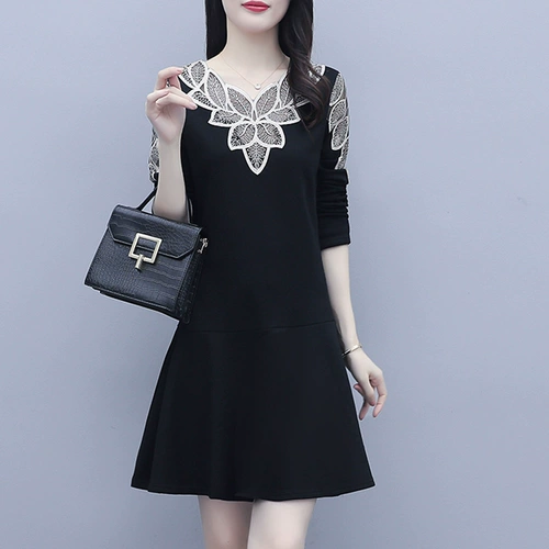 Утепленное демисезонное платье, юбка, яркий броский стиль, большой размер