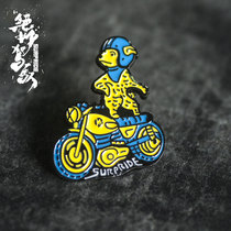 Sufring Surf Dog MOTO-PETS original motorcycle locomotive pet badge brooch medal wonderful driving
