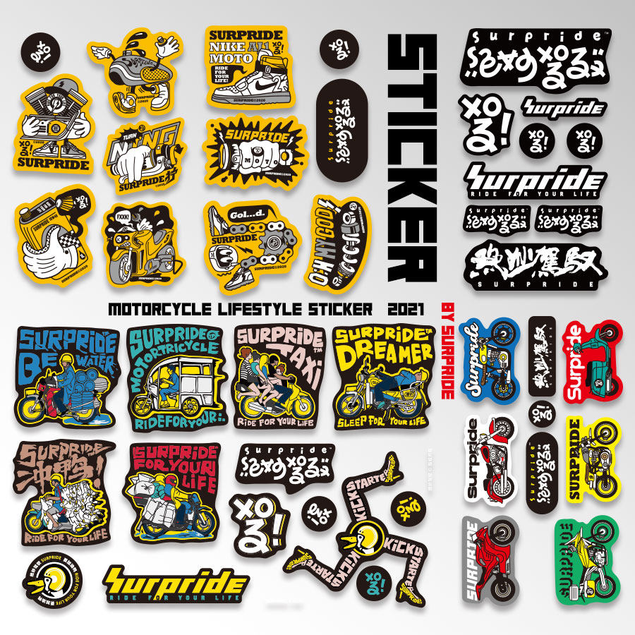 Brilliant Harness Personality Creative Helmet Tailbox Tank Waterproof Sticker Car Electric Car Motorcycle Locomotive Car Sticker-Taobao