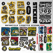 Knight trend stickers original motorcycle locomotive trend car stickers waterproof helmet tail box decoration wonderful driving