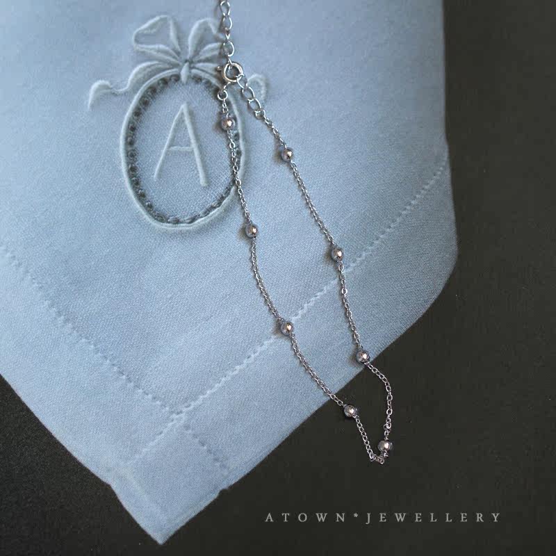 Bracelet de cheville Femme ATOWN en Argenterie - Ref 3103392 Image 15