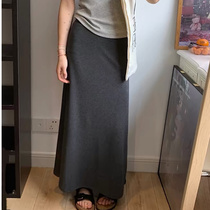 Pregnant womens high-end skirt womens summer 2024 pregnant womens mid-length hip-hugging fishtail skirt loose a-line long skirt summer