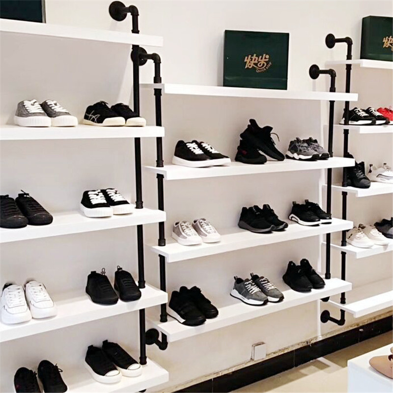 Retro Shoe Rack Show Shelves Shop Shoes Shelves Wall Shelves Clothing Store Shoes Rack Children Shoes Shelving Shoes Cabinet Display Cabinet